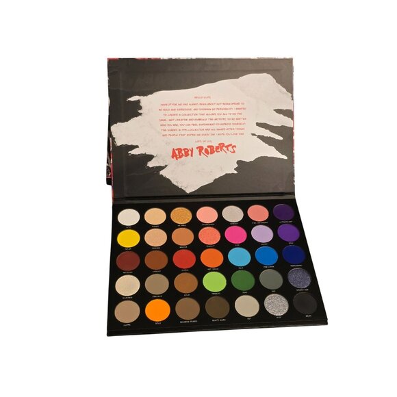 Morphe X Abby Roberts 35-Pan Artistry Palette Bold & Vibrant Eyeshadow Colors - Picture 1 of 3